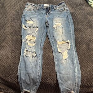 Cello Ripped Light Blue Skinny Jeans